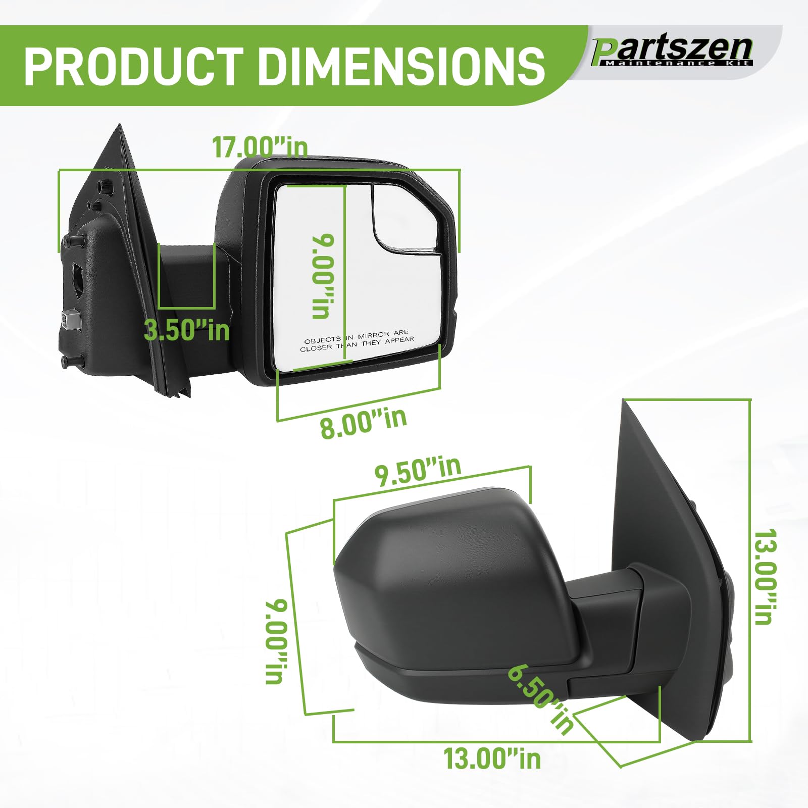 Amazon.com: partszen FL3Z17682BB FO1321522 Power Mirror Assembly